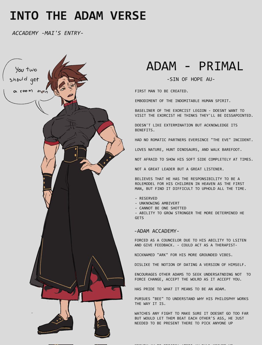 My entry for the Adamverse Primal Adam / Ark the therapist 🎸Into