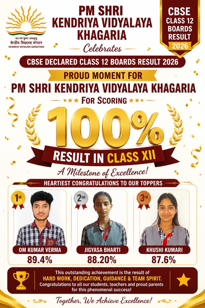 PM SHRI Kendriya Vidyalaya Khagaria (@KVKHAGARIA) / Posts / X