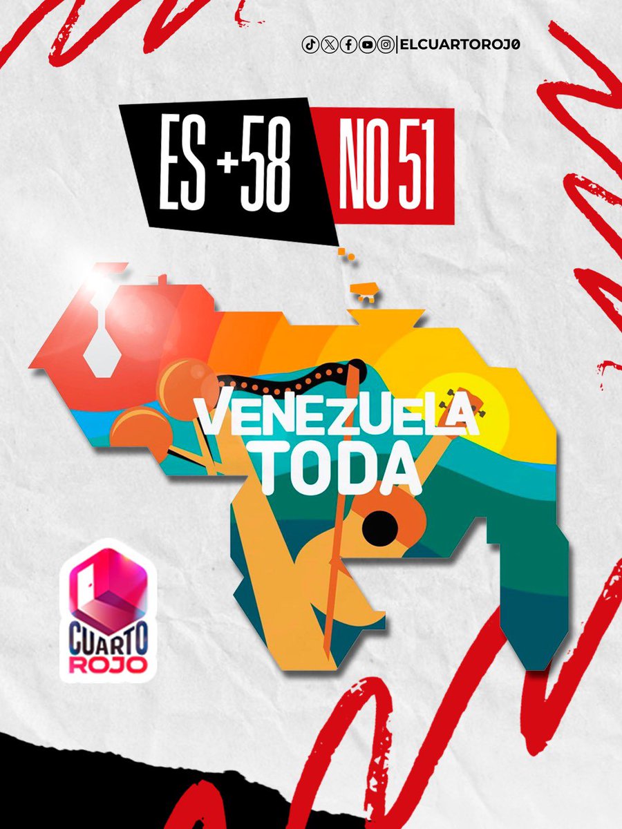 ElCuartoRoj0's tweet photo. Nuestro código es +58, nuestra historia es de libertadores y nuestra soberanía no se negocia.

Que le quede claro al mundo: ¡Venezuela es libre, soberana y NUNCA será el estado 51 de nadie! 🇻🇪 https://t.co/QoPdXH9mD4