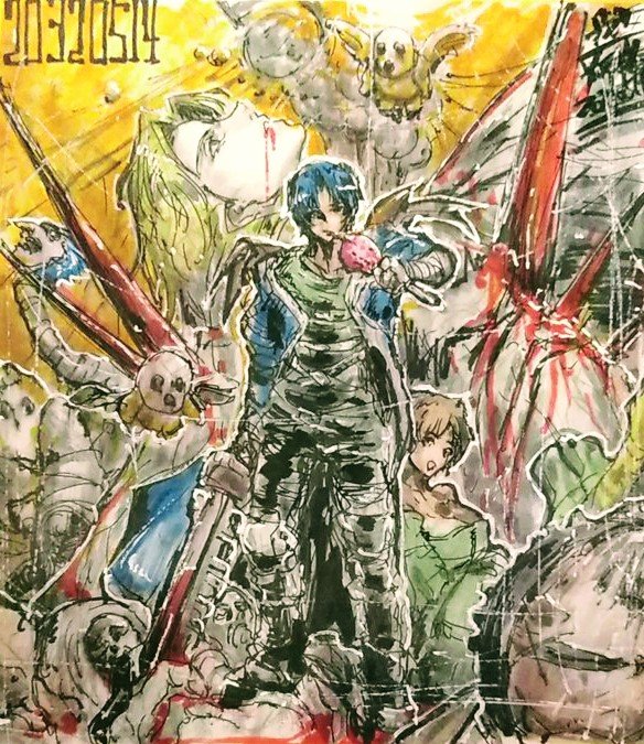 野鉄　元村人先生　直筆イラスト2枚 元村人5/16強謙/17関西ティア (@motomurabito) / Posts / X