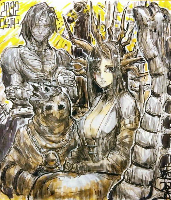 野鉄　元村人先生　直筆イラスト2枚 元村人5/16強謙/17関西ティア (@motomurabito) / Posts / X