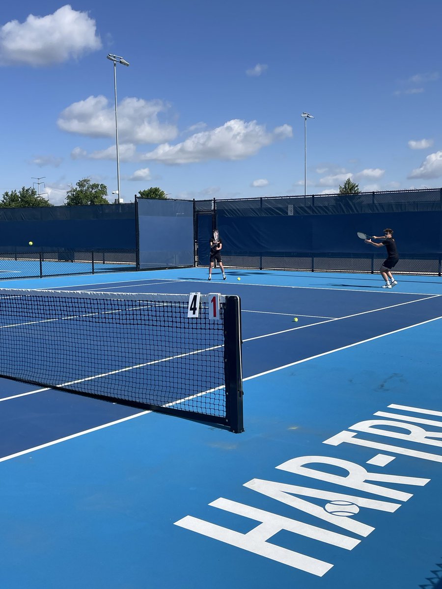 LPawTennis's tweet photo. Sectionals for boys tennis at the ATP Lindner Tennis Center. Let’s go Loveland! @LHSTigerAD @LABTigers @Loveland_AsstAD https://t.co/IAhSBE13HX