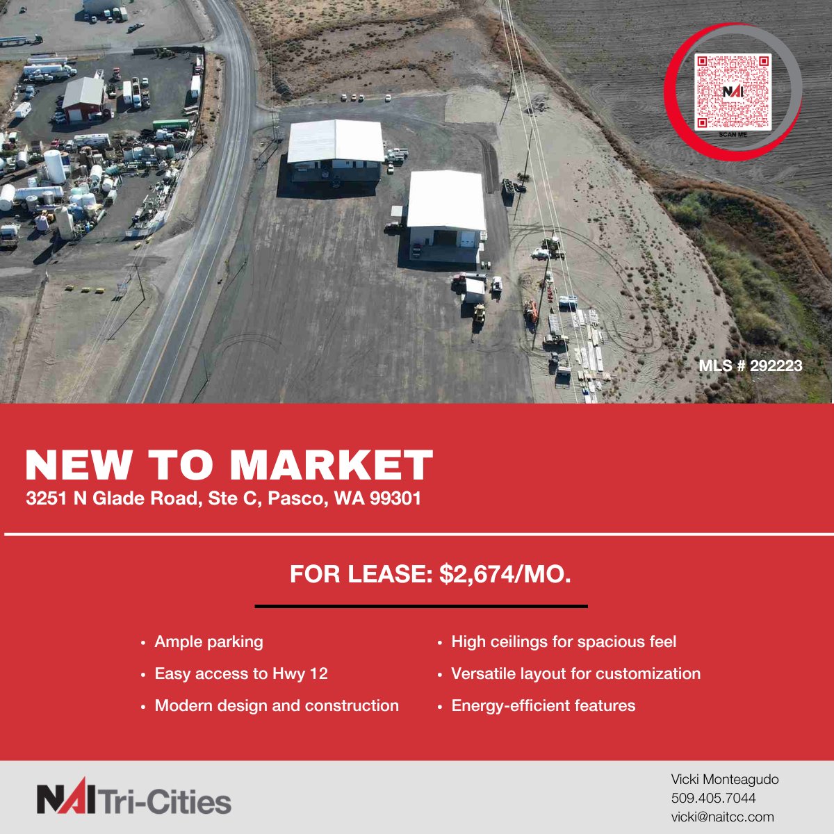 NAITriCities's tweet photo. New To Market | Pasco WA
#NAITCC #PascoWA #IndustrialSpace #OfficeSpace #CRE #ForLease #CommercialRealEstate #NAIGlobal #TriCitiesCRE https://t.co/alYPlNPVB3