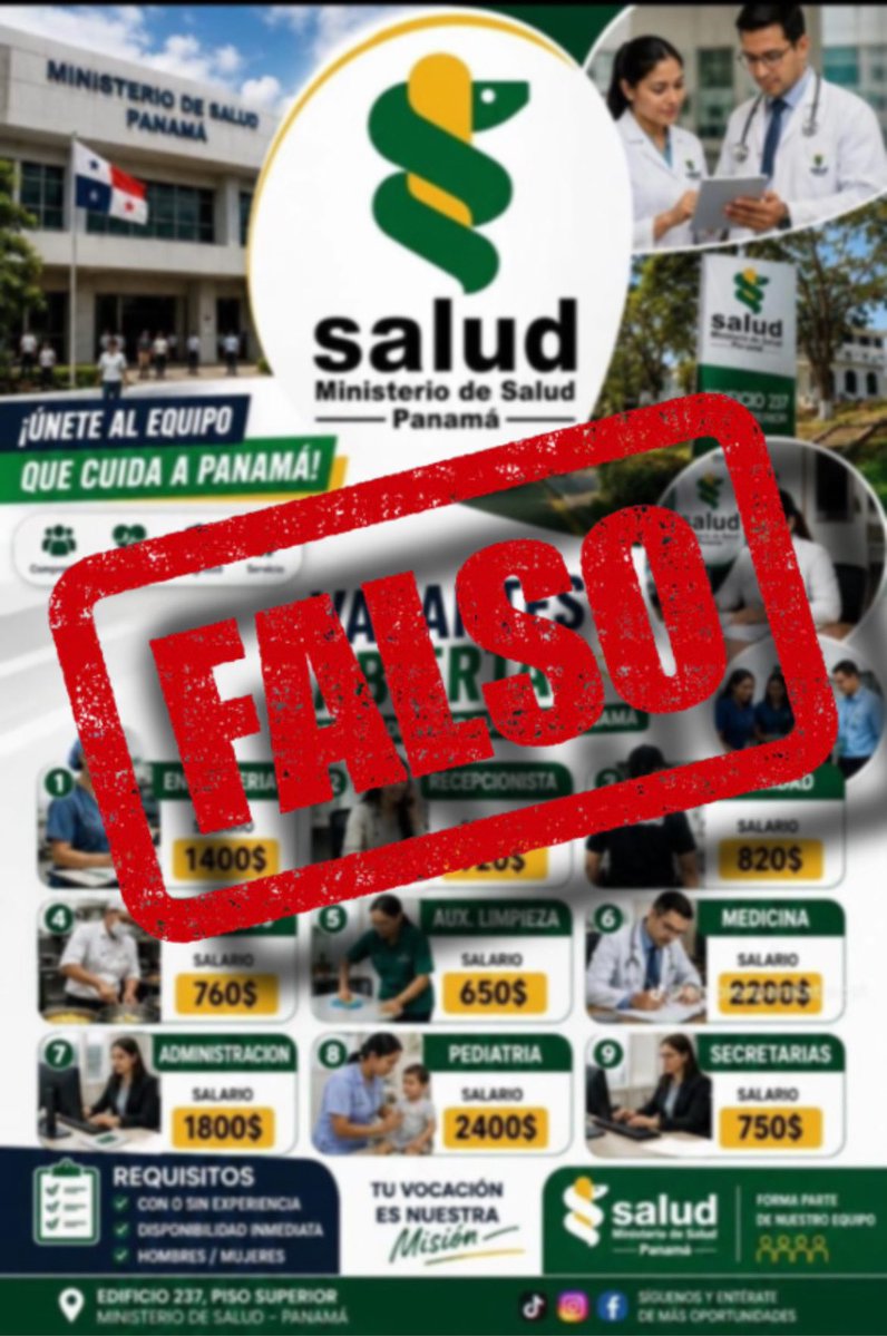 Ministerio de Salud de Panamá tweet media