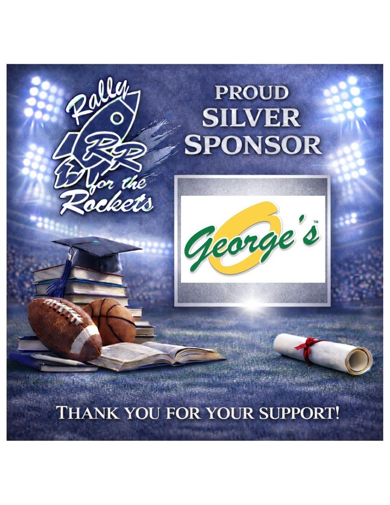 robinson_ef's tweet photo. Thank you, George's Restaurant, for your Rally for the Rockets Silver Sponsorship! https://t.co/ecwcXYOnSh