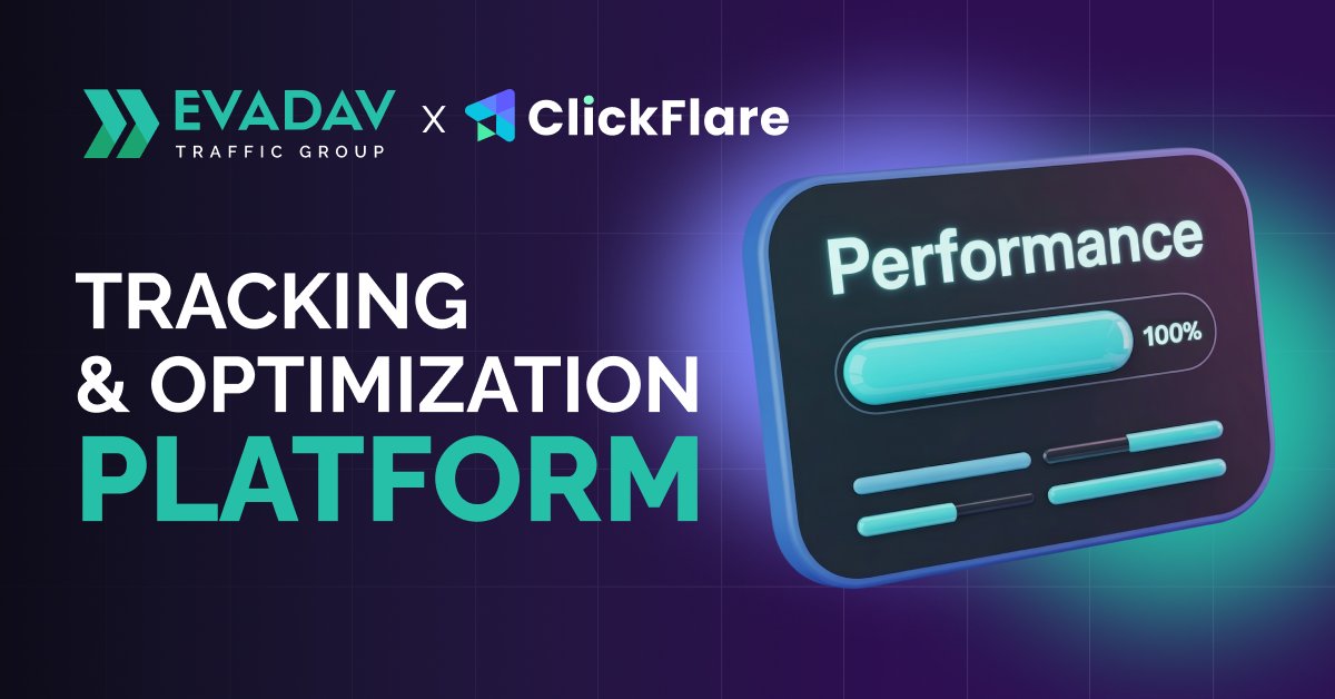 EVADAV2's tweet photo. Why EVADAV media buyers use ClickFlare platform?

✅ Full funnel visibility
✅ Accurate attribution
✅ Server-side tracking
✅ Real-time reporting
✅ AI Copilot for faster optimization

Get 1-month ClickFlare access for $1 with our exclusive promo code: EVADAV50 https://t.co/TaCdUEB8G0