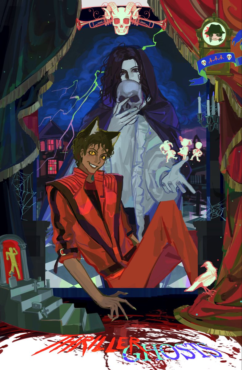 Mimicry9999's tweet photo. ghost&amp; thriller #mjart #michaeljackson https://t.co/lJhGSvDNYr