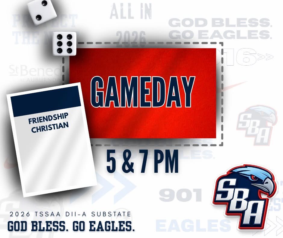 SBASoftball1's tweet photo. SUBSTATE GAMEDAY!  Join us as we take on Friendship Christian this evening!  @athleticsSBA @MitchMmcdaniel @wendellsjr_ @memphispreps @johnvarlas @Perfdes_Studios https://t.co/8Io8AxQpRS