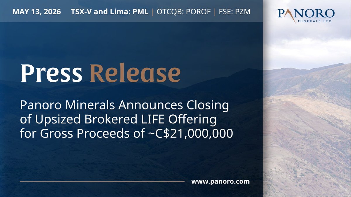 Panoro Minerals Ltd . tweet media