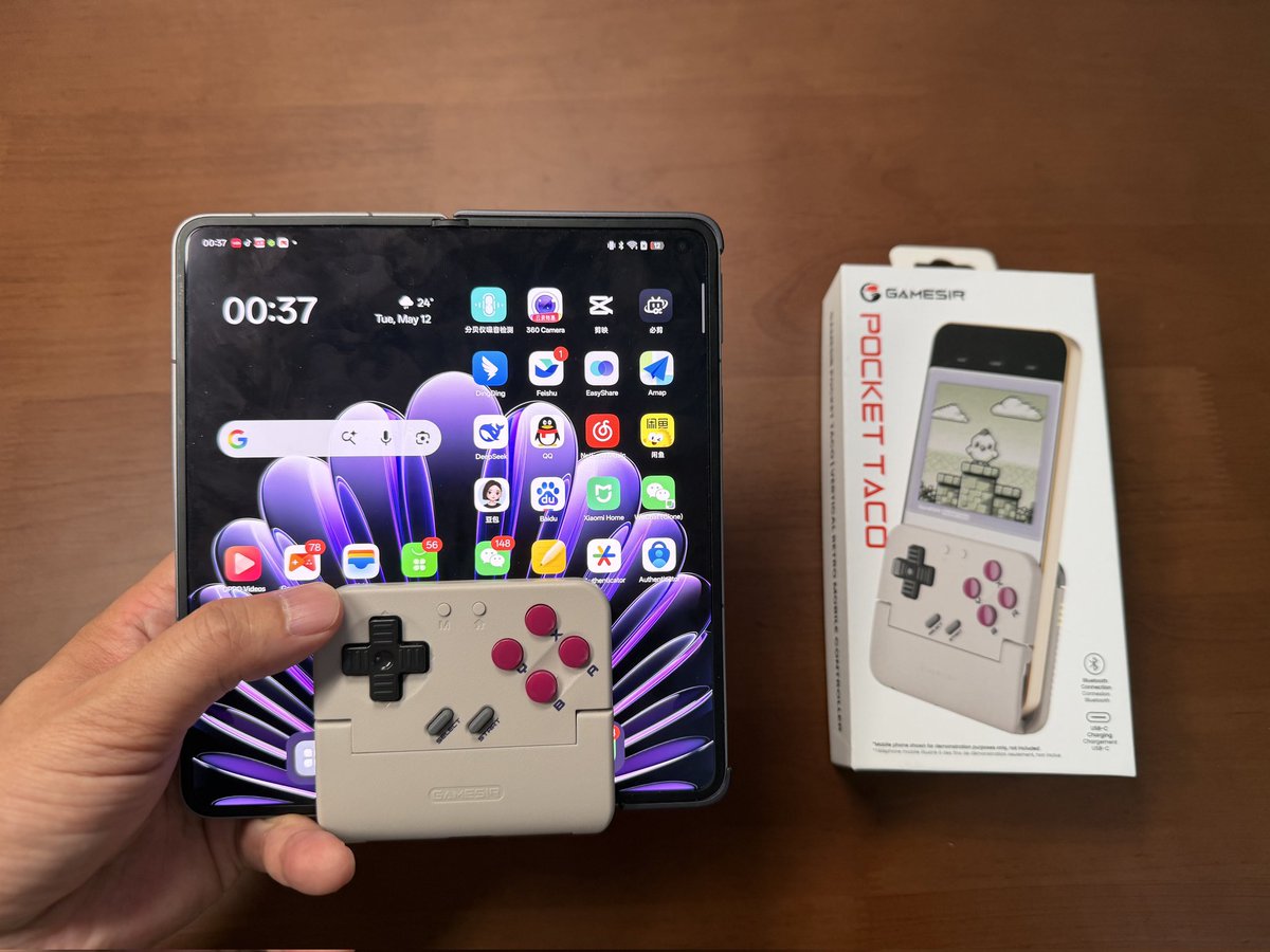 phone_brother's tweet photo. abxylute m4 & gamesir pocket taco portable mobile handheld. #abxylute #gamesir #gaming #handheld https://t.co/eu1iTwQOTe