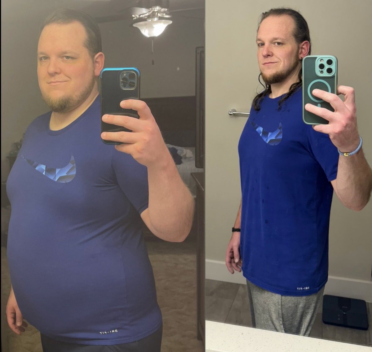 DireHowl's tweet photo. Results don’t happen overnight, this is 100lb! It took 5 Years of failing consistently and still not giving up. 5 years of cheat days but still locking back in, because even if you fall you have to get back up and keep pushing! 💪💯 #fitness #gym #workout #fitfam #motivation https://t.co/uNX3GoNmDh