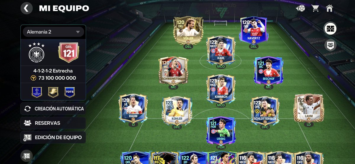 Andros303's tweet photo. 🇩🇪FULL ALEMANIA🇩🇪
Ahora Kimmich y Karl ya están al máximo también🙌, el siguiente es Adeyemi😶
(Dejo stats de ambos al máximo)
@tutiofifa @FCMUniverse @HDWolvie @nitrofm7 @Luis22FM https://t.co/UFAKJSBDCG