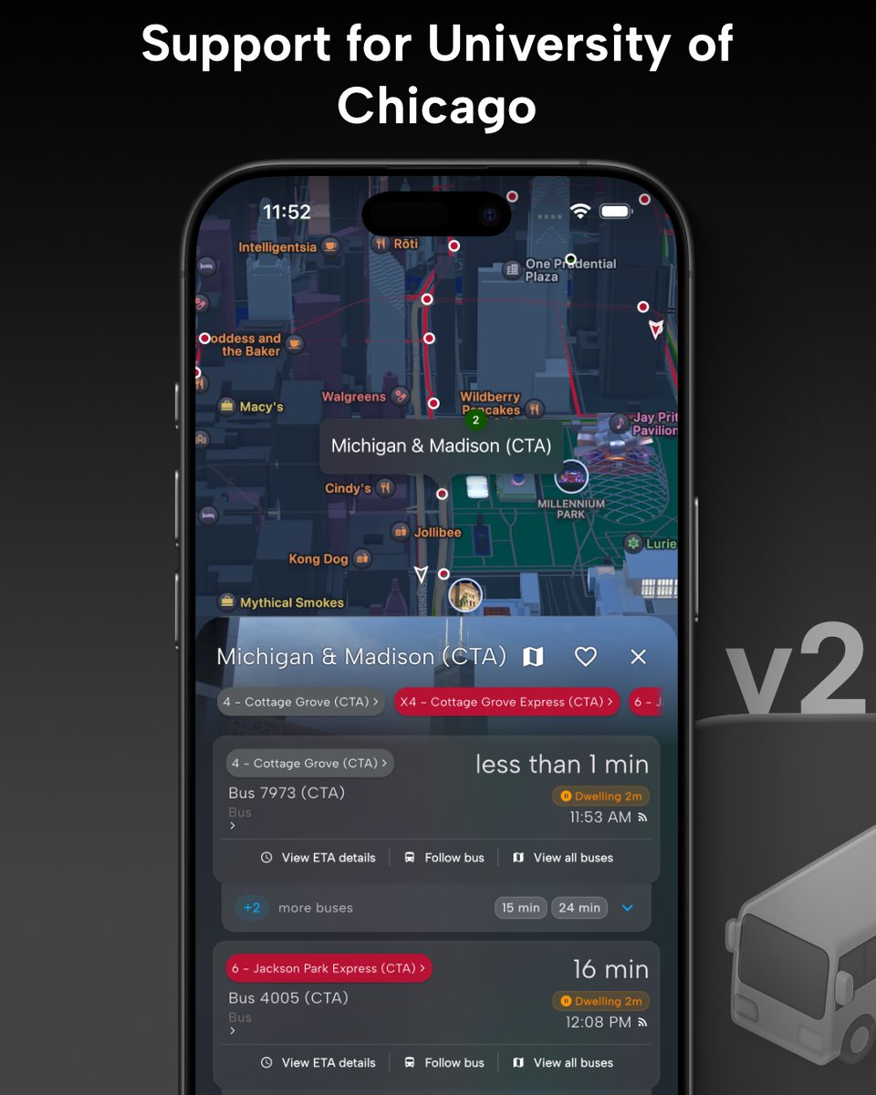 destination_app's tweet photo. Destination App supports the University of Chicago buses! https://t.co/44nGpktxaN
