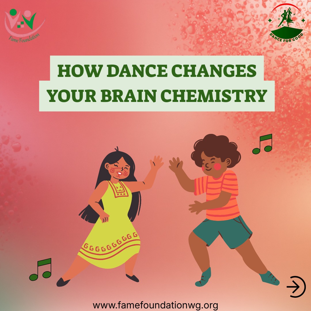 DanceForGood_'s tweet photo. Dancing alters brain chemistry in positive ways. It makes you feel happy, by lifting your mood, and reducing stress.

It gives you a sense of reward and motivation that keeps you coming back for more. It helps you connect socially, https://t.co/l8imwZaKOc