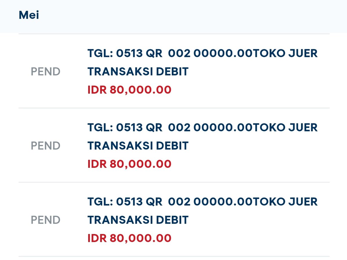 Notyoourss_'s tweet photo. @HaloBCA halo admin, tolong bantu
Tadi saya transaksi qris lewat BCA gagal 3 kali, saya pikir sinyal, akhirnya saya pakai bank lain untuk bayar qris
Namun saya dapat notif dari mybca ternyata dana saya terpotong sebanyak 3x pembayaran
Mohon bantuannya https://t.co/5rLakxZXJ7