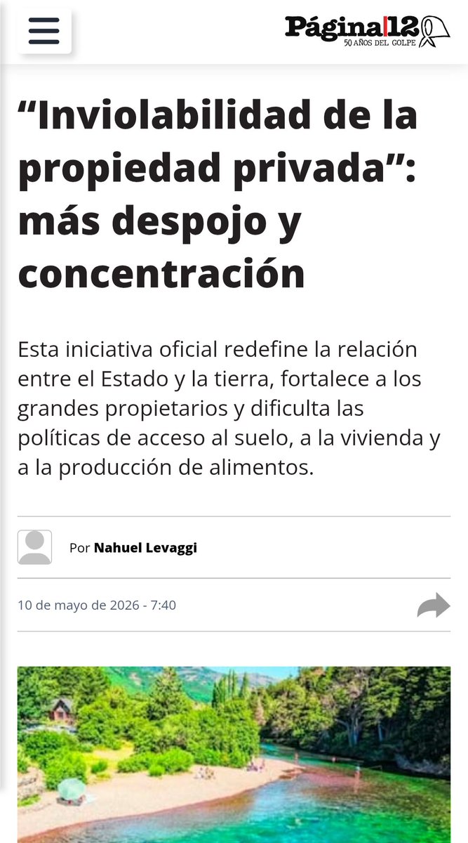 MesaAgroArg's tweet photo. La “inviolabilidad de la propiedad privada” q impulsa el gobierno solo protege negocios.Más desalojos,más concentración de tierras y más poder para los grandes grupos económicos mientras se criminaliza a campesinos,pueblos originarios y barrios populares.
https://t.co/xPVi9lmi94 https://t.co/qTyRaJ5wPb