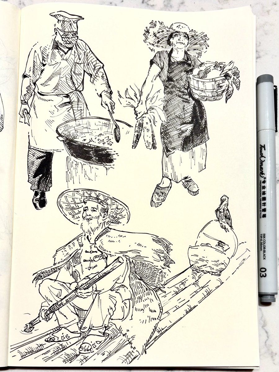 kr_585's tweet photo. Study
For some reason, I really like ending the day with some ink drawings https://t.co/oVVcnL1okj
