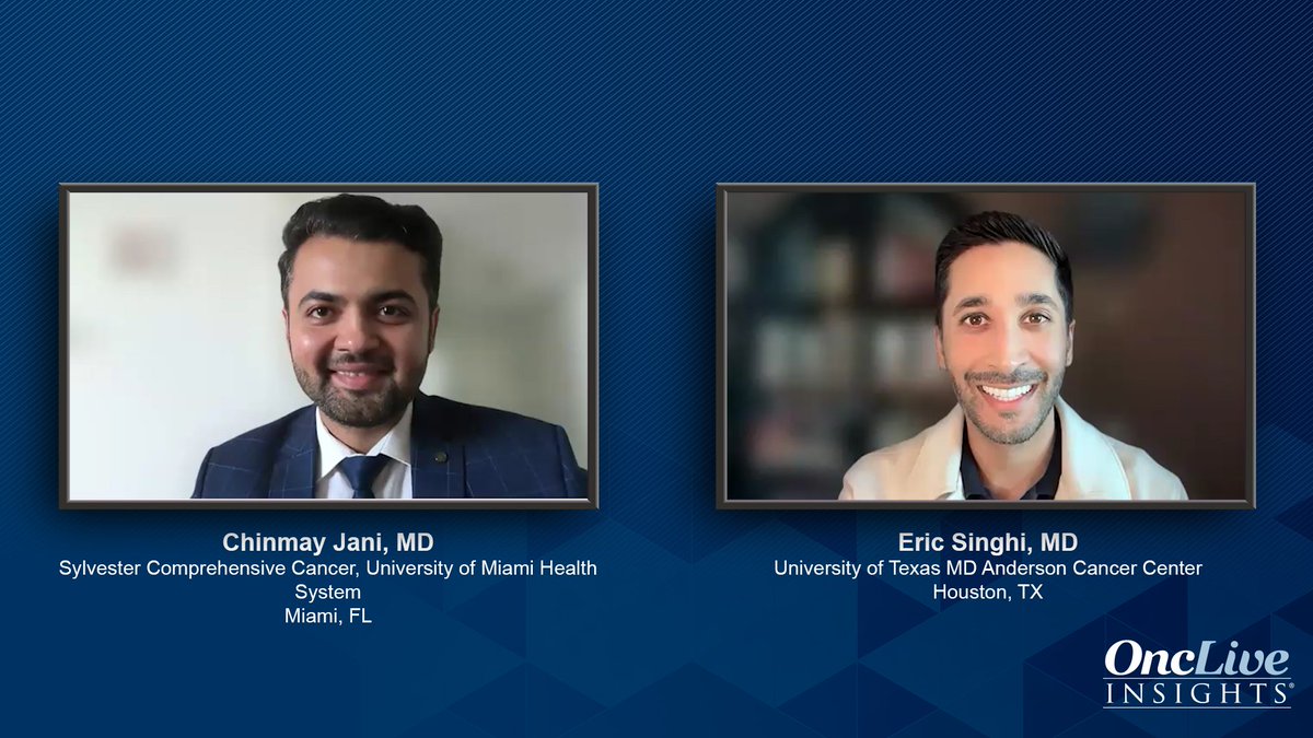 OncLive's tweet photo. Biomarker testing is reshaping NSCLC care.
Eric K. Singhi, MD, and Chinmay Jani, MD, break down STK11, MTAP, TROP2, EGFR, KRAS, and MET, and what they mean for your patients.
Watch the series: https://t.co/D4YTSbOXJv
@lungoncdoc @MDAndersonNews @Jani_Chinmay @SylvesterCancer #NSCLC #LungCancer #Biomarkers #PrecisionMedicine #Oncology