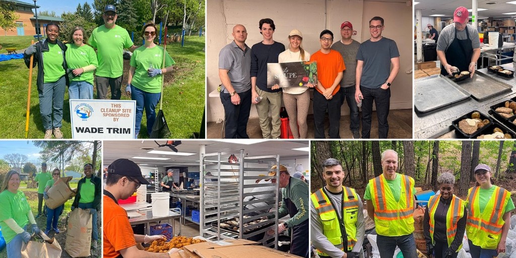 WadeTrim's tweet photo. Employees contributed to several community #stewardship events this spring. 🧤 In Cincinnati, a kitchen that addresses food insecurity got some extra hands, and in Michigan and Georgia, employees pitched in to clean up the environment. https://t.co/BzaeGcyFkC