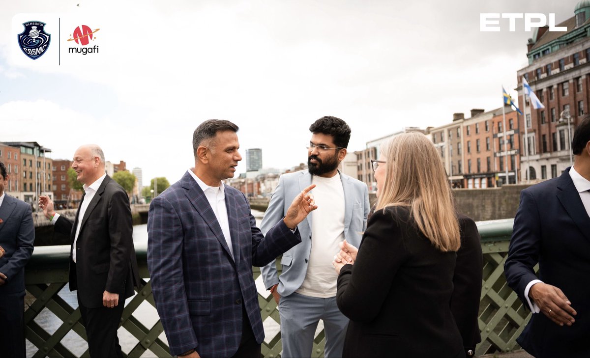 glasgowcosmic's tweet photo. The Cosmic Era Begins 🏏

Glasgow has landed - bringing a bold new vision for cricket in Scotland 🇬🇧

From @etplofficial Media Day in Dublin to the global stage, the mission is clear: shaping cricket beyond boundaries 🌍

@iamvipulagrawal alongside @juniorbachchan , Rahul Dravid & @JontyRhodes8 

#GlasgowCosmic #Glasgow #ETPL #Dublin #Scotland