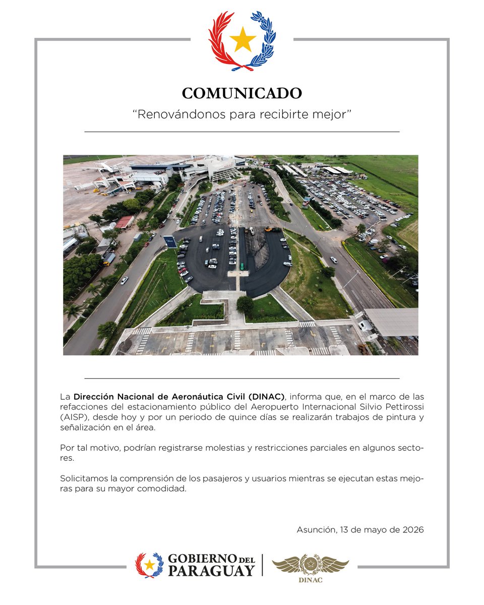 DINAC Paraguay tweet media