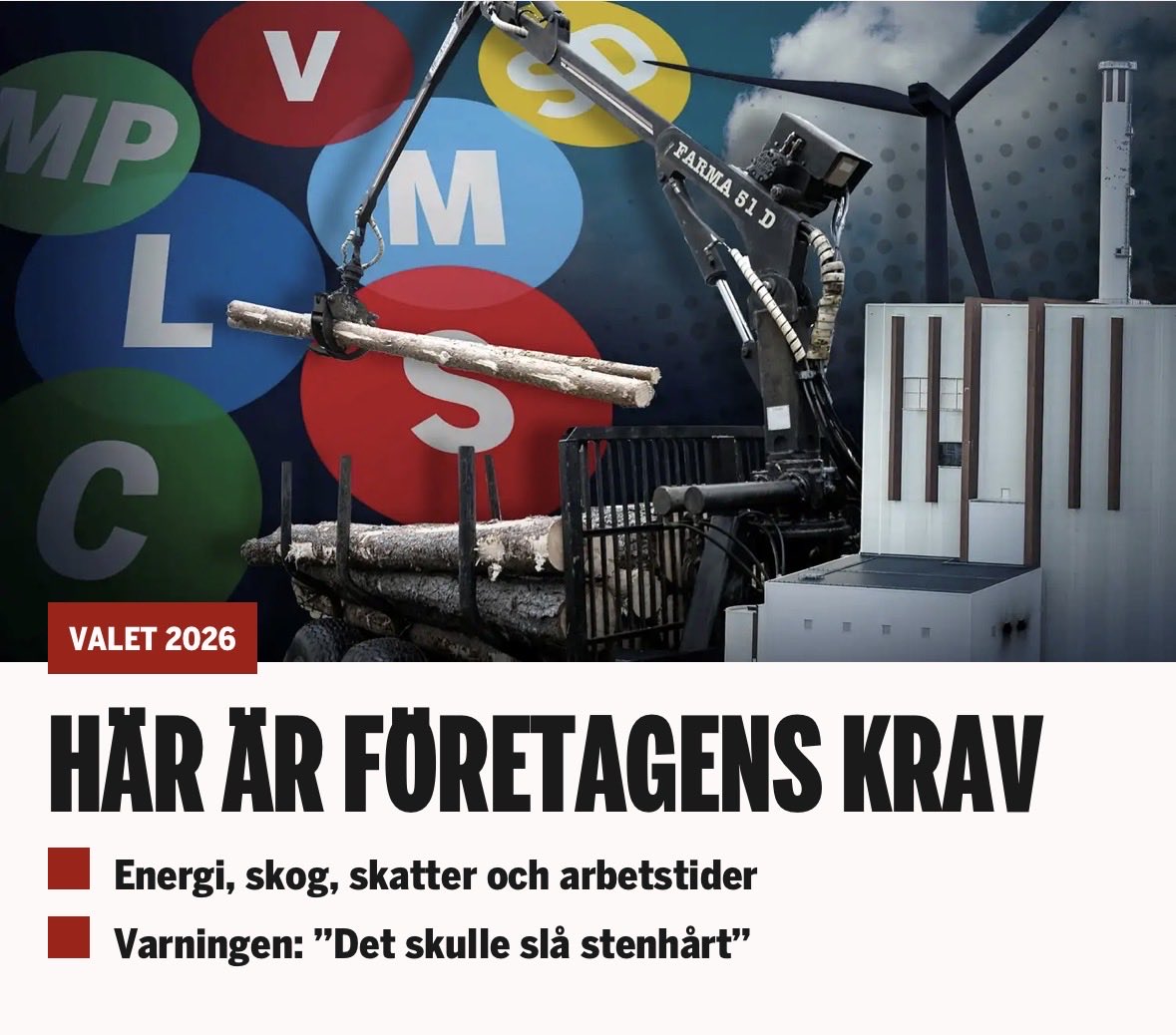 AlexOrlinge's tweet photo. NYHETSARTIKEL:
”Näringslivet gör sig redo inför höstens val. Vissa av partiernas förslag inger hopp – andra skrämmer. 
Industrin kräver nu en kraftsamling för att rusta AB Sverige.” https://t.co/5TwZGoEdhF