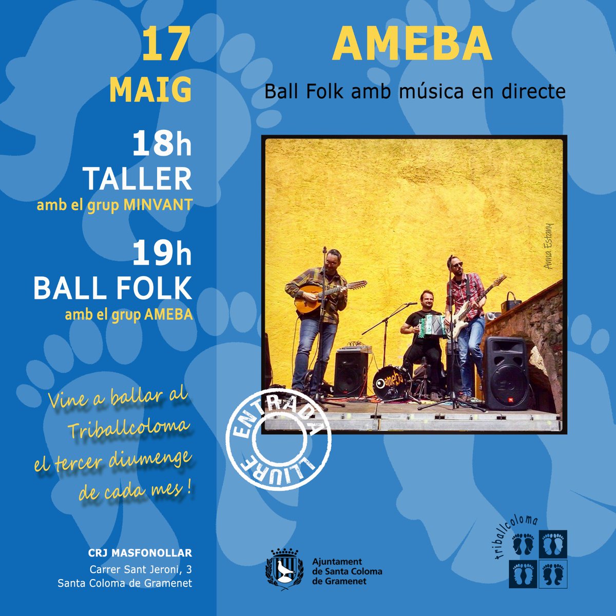 triballcoloma's tweet photo. Aquest diumenge ens podreu trobar pel matí a la Diada de la Primavera a la Plaça Rellotge
Veniu a ballar amb nosaltres!!🤗
A la tarda podreu gaudir de la música de Minvant i Ameba 👇🥳🤗 https://t.co/BvJ09XdfFH