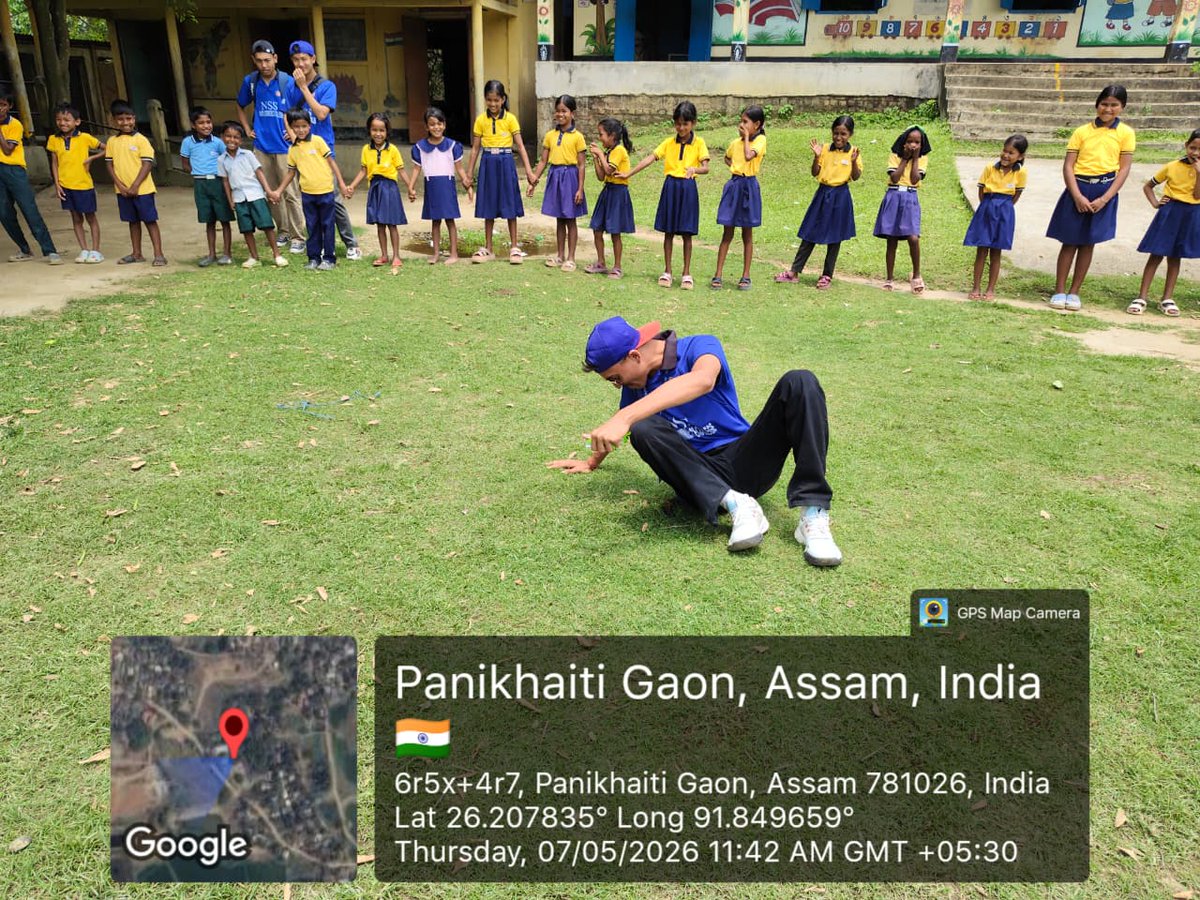 NSS_GCC's tweet photo. GCC NSS volunteers staged a skit on 'Urban Waste Disposal' in their second  adopted village at No.2, Kharguligaon,  Rajabari on 7th May'26.The skit aimed at raising awareness on responsible waste disposal.@nss_rdguwahati https://t.co/f6f40qfzW4
