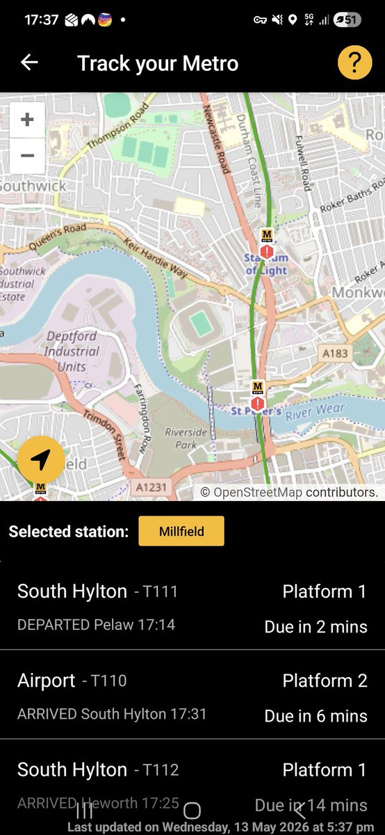 FireChimp2039's tweet photo. @My_Metro you may want to have someone look at your app - its pretty misleading https://t.co/XiXZrm48ET