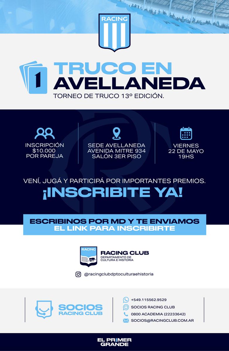 Racing Club Dpto Cultura e Historia tweet media