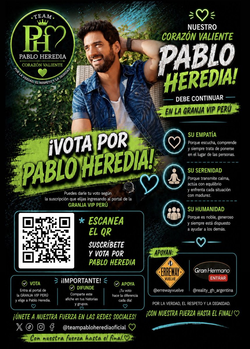 TEAM PABLO HEREDIA OF tweet media