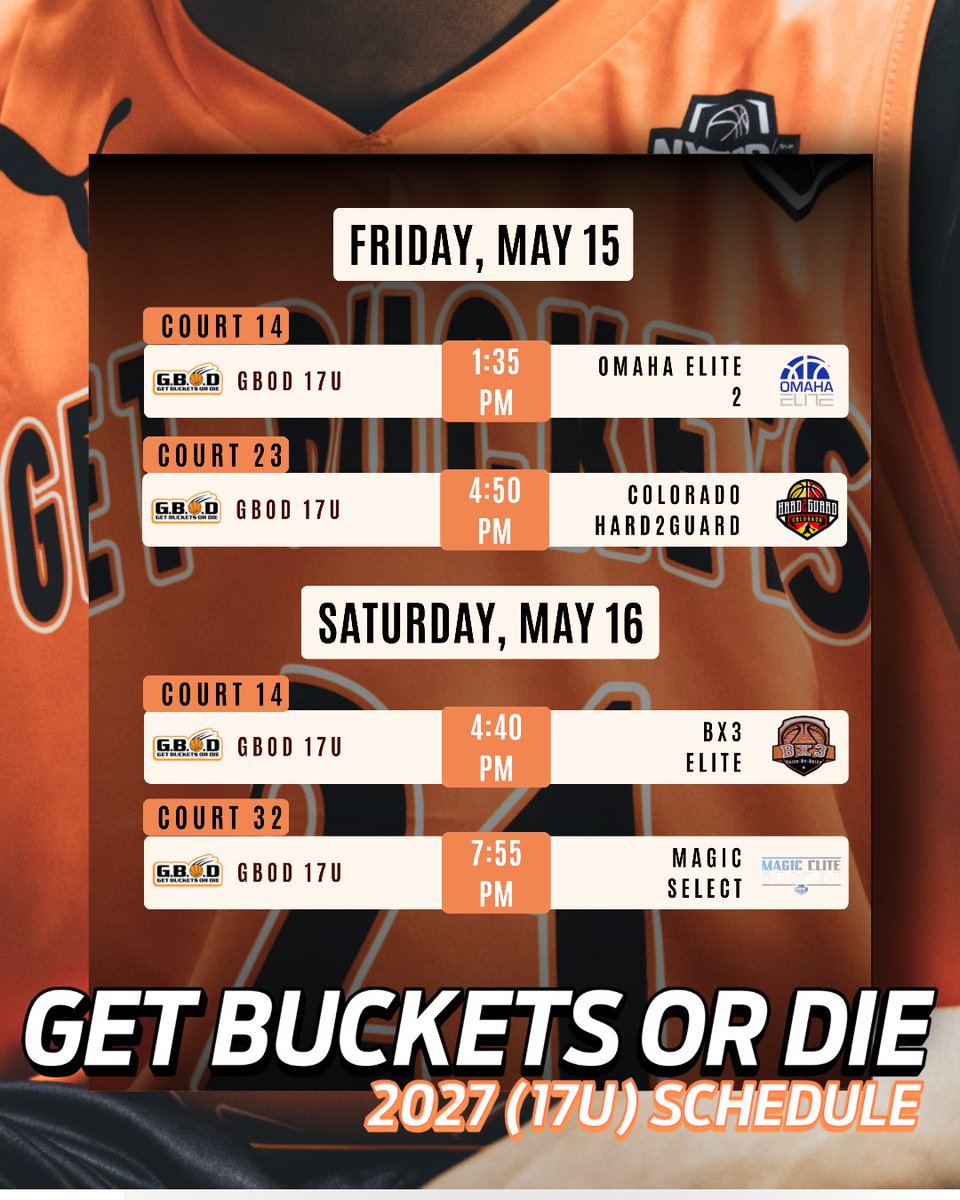 OnyxBell_1's tweet photo. Get Buckets Or Die 17u NXT Pro schedule @CoachMoore_12 @GetBucketsorDie #GABOS #Win #puma https://t.co/EsrqoEA0mJ