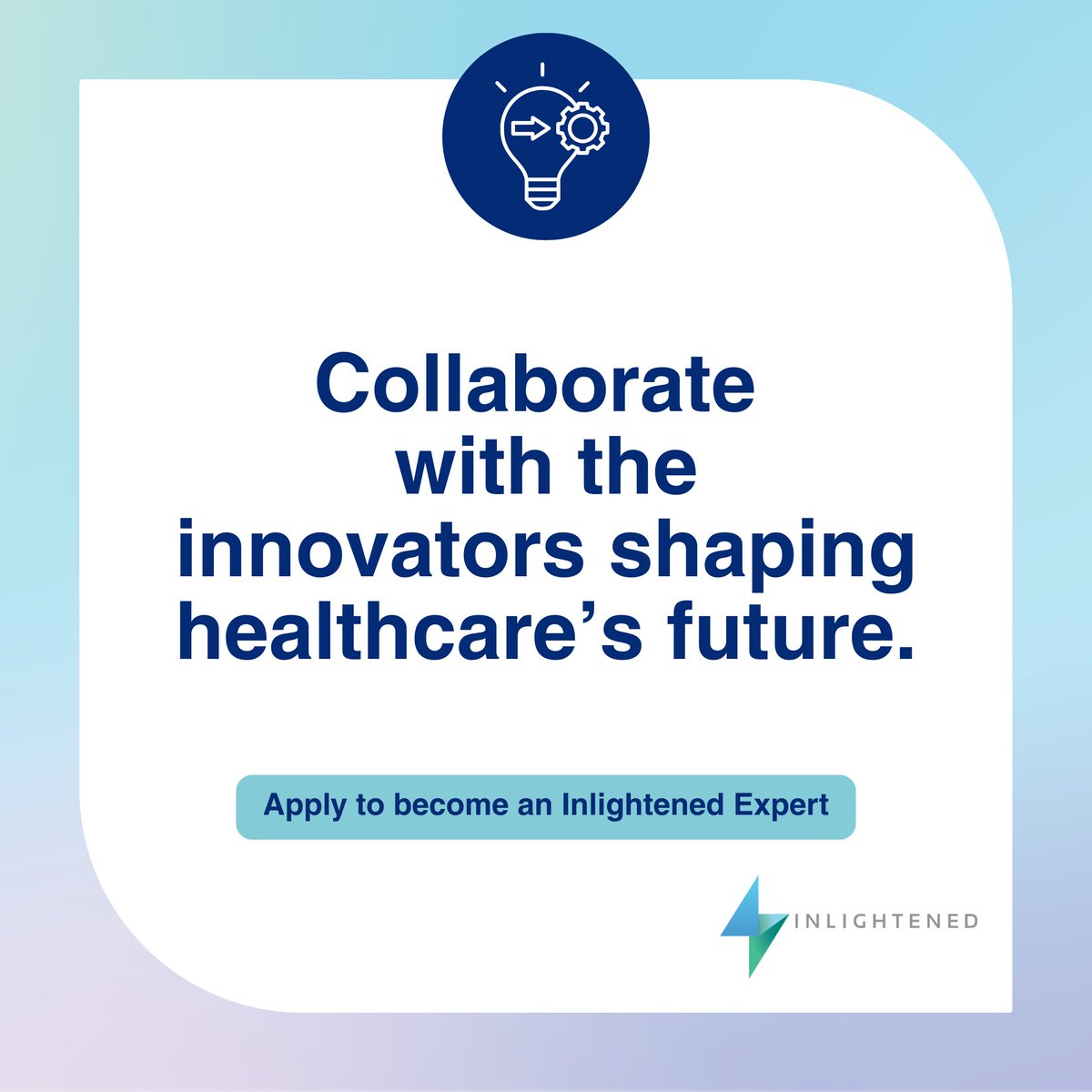 GetInlightened's tweet photo. Healthcare innovation is most successful when diverse perspectives are included from the very beginning.

At Inlightened, we bring together healthcare professionals and forward-thinking organizations to create the next generation of industry solutions. (1/3) https://t.co/gNPwLjWXUu