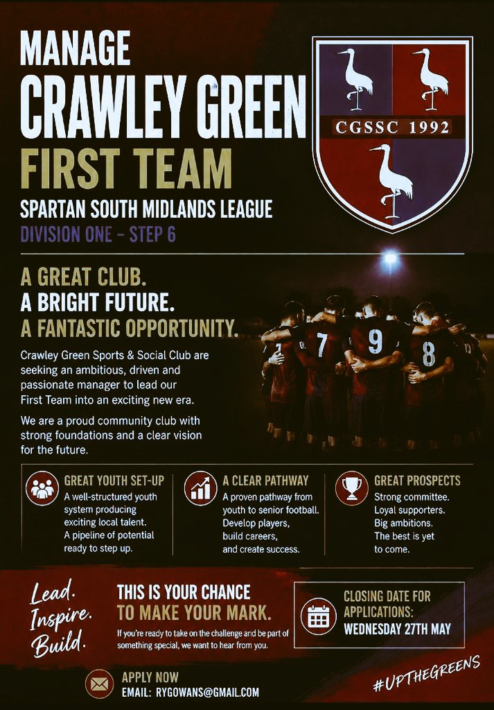 Crawley Green FC tweet media