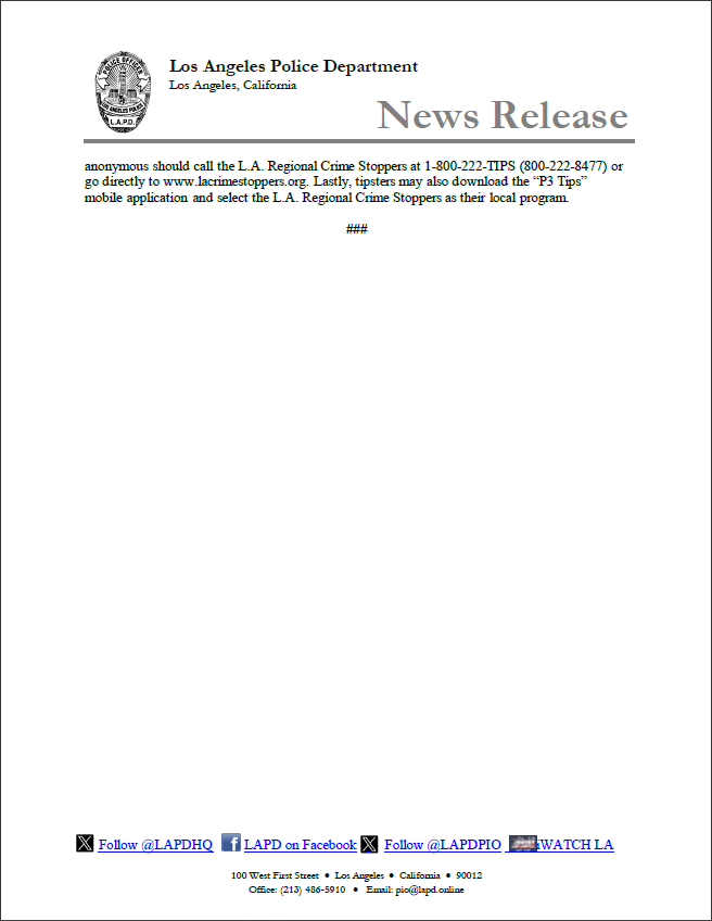 LAPD PIO tweet media
