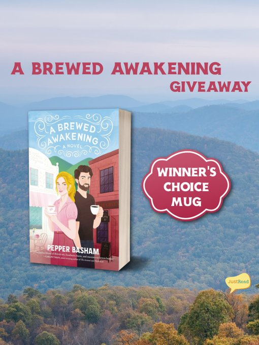 teaandbooks's tweet photo. @justreadtours @TNFiction Giveaway: (2) winners will receive a signed copy of the book and a winner’s choice mug! 
Enter giveaway via @justreadtours landing page
 @TNFiction
 #justreadtours #ABrewedAwakening #PepperBasham #ThomasNelson #blameitonabashambook https://t.co/GKVMd2f8ML