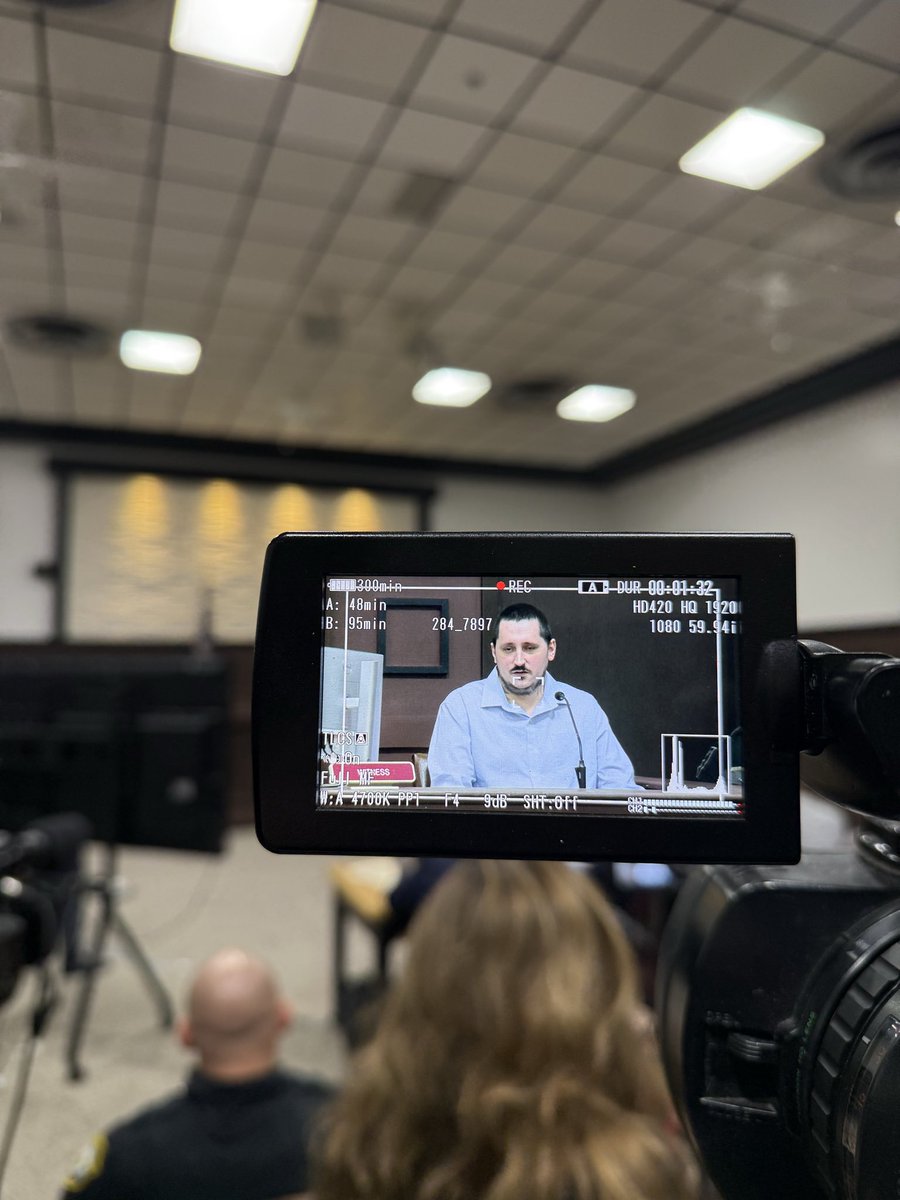 ImCharlieRoth's tweet photo. Timothy Kennedy is testifying in his own defense. He is facing several charges, including first degree murder of West Virginia State Trooper Cory Maynard. Story to come on @WSAZnews https://t.co/Te7zBtbQIm