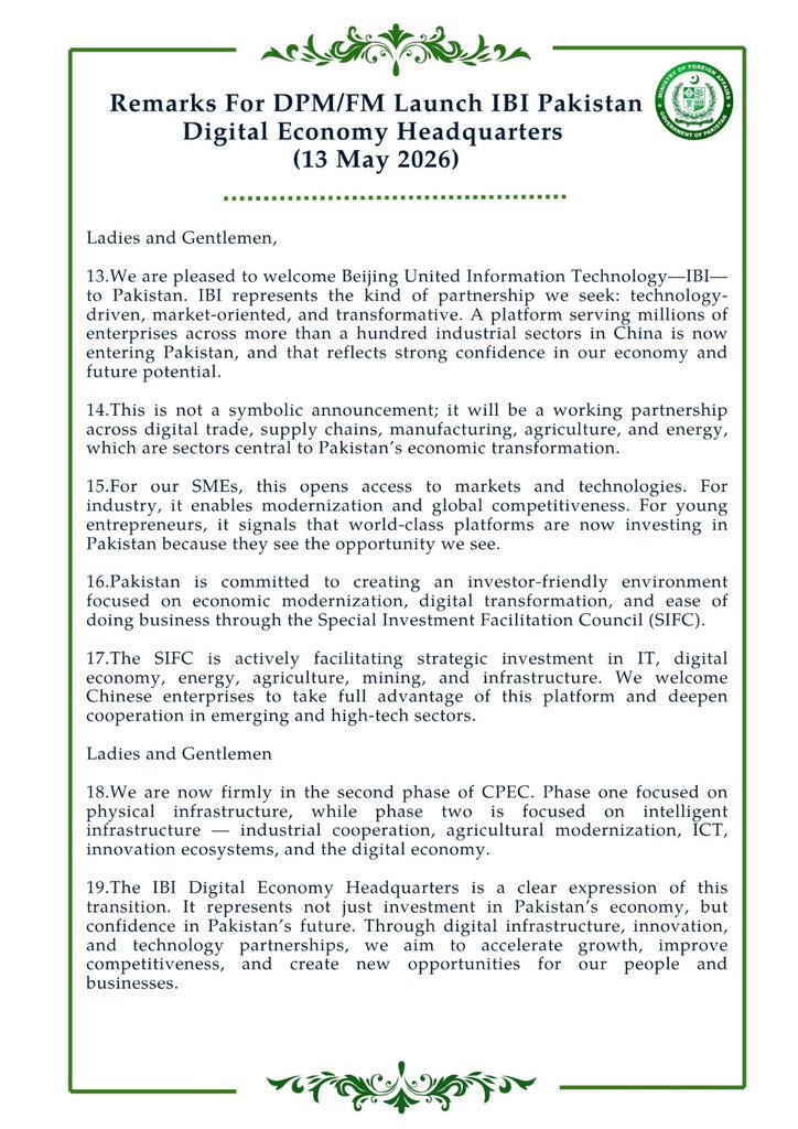 Ministry of Foreign Affairs - Pakistan tweet media