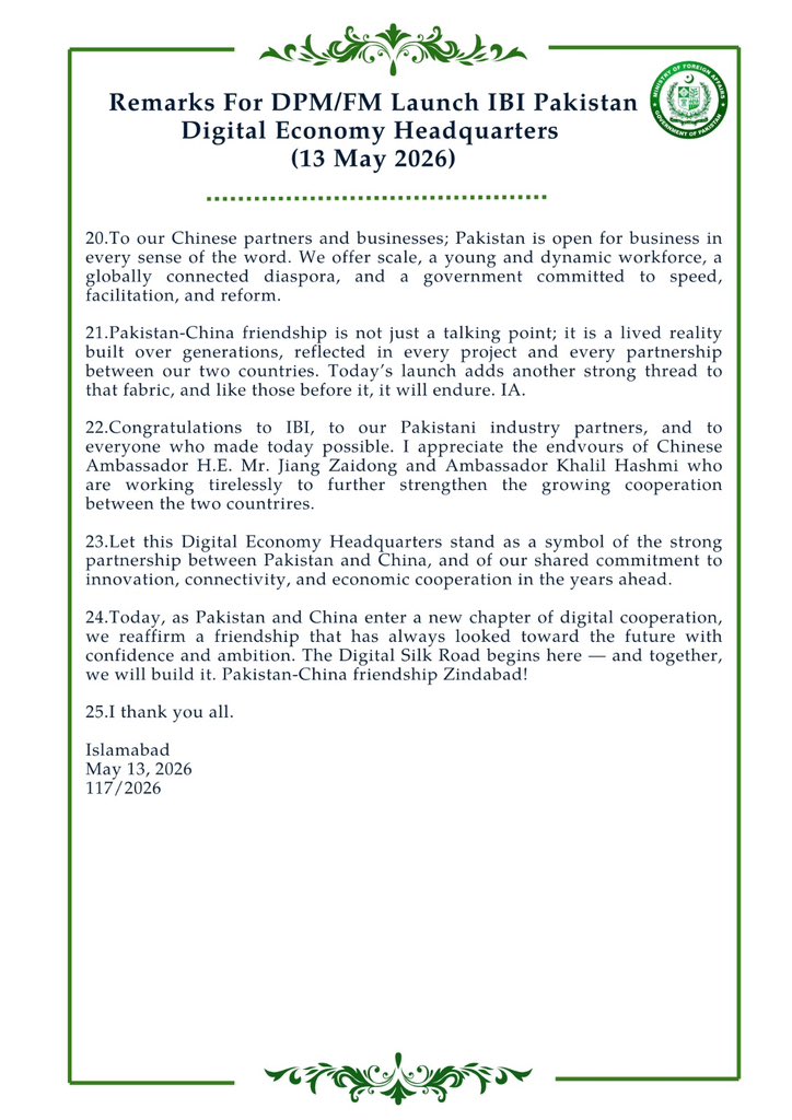 Ministry of Foreign Affairs - Pakistan tweet media