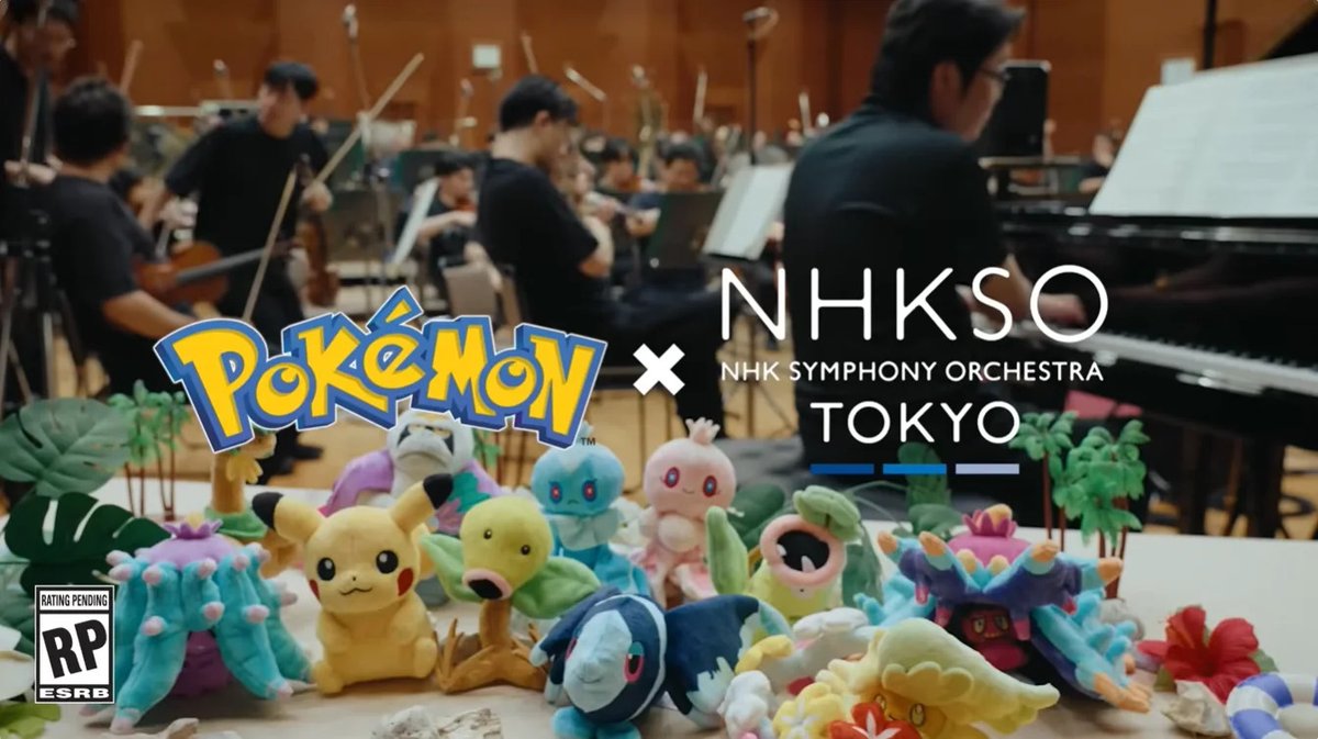 Bulbanews's tweet photo. The Pokémon Company is offering a sneak peak at the making of the Pokémon Winds and Waves soundtrack, performed by the NHK Symphony Orchestra https://t.co/z7YzzKDtUB #pokémon https://t.co/9nY0E0OyWe