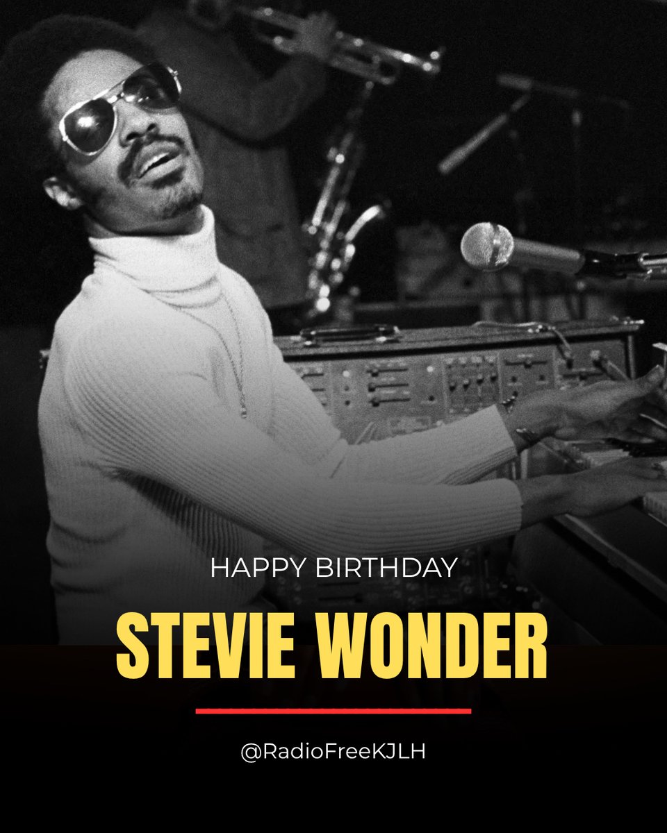 RadioFreeKJLH's tweet photo. Taurus birthday shoutout ♉🎉 to our boss at KJLH, the legendary Stevie Wonder thank you for the music, the vision, and the legacy you continue to build every day.

Also sending a happy birthday to Pusha T and Darius Rucker! 🎶✨ #RadioFreeKJLH #WeAreYou https://t.co/3v4w8AwLYS
