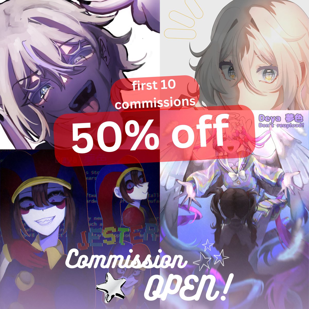 Deya 夢色 | Commissions Open tweet media