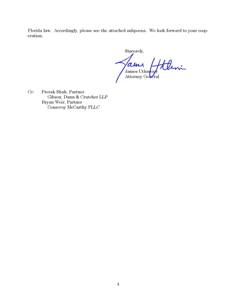 Attorney General James Uthmeier tweet media