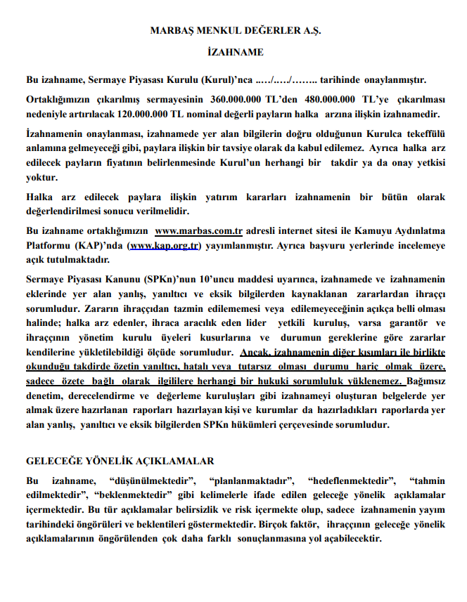 Gercek_Borsaci's tweet photo. #MRBAS 🚨 Marbaş Menkul Değerler A.Ş. Halka Açılıyor 👇
120.000.000 adet hisse (Tamamı sermaye artırımı),
Sabit fiyatla borsa dışında talep toplama,
Bireysele eşit dağıtım,
Tahsisat oranları henüz belirlenmemiş,
Ek satış yok,
Fiyat istikrarı planlanıyor,
Marbaş Menkul liderliğinde konsorsiyum kurulacak,
#GEDIK #halkaarz #borsa