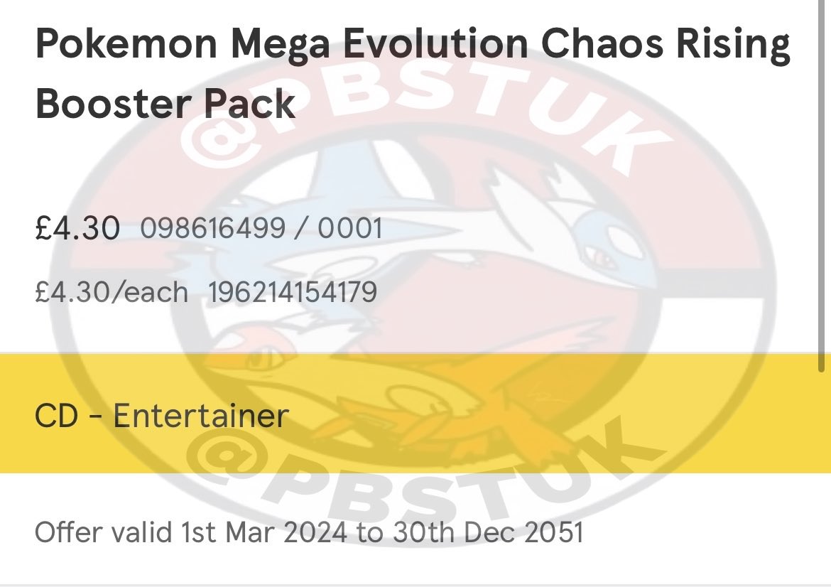 Pokemon UK PBST - Restock Alerts & News tweet media