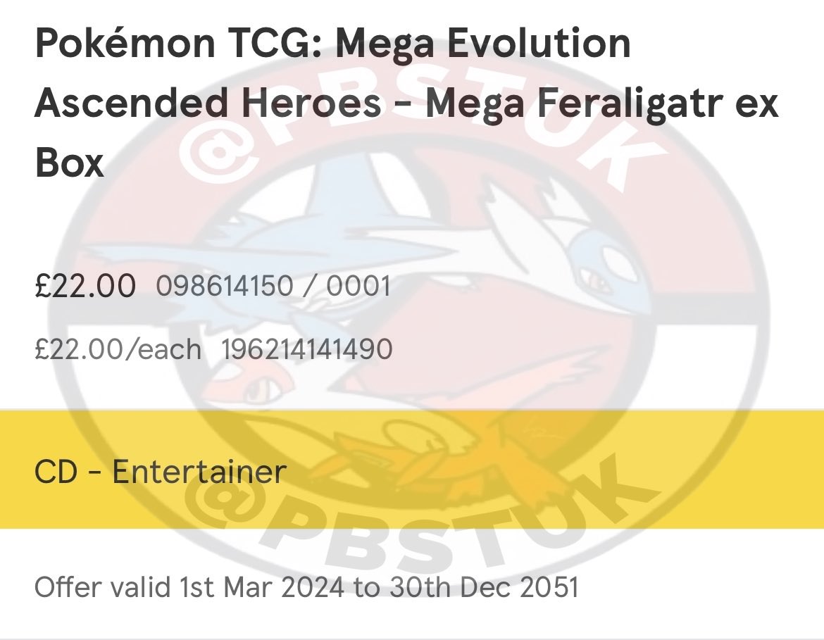 Pokemon UK PBST - Restock Alerts & News tweet media