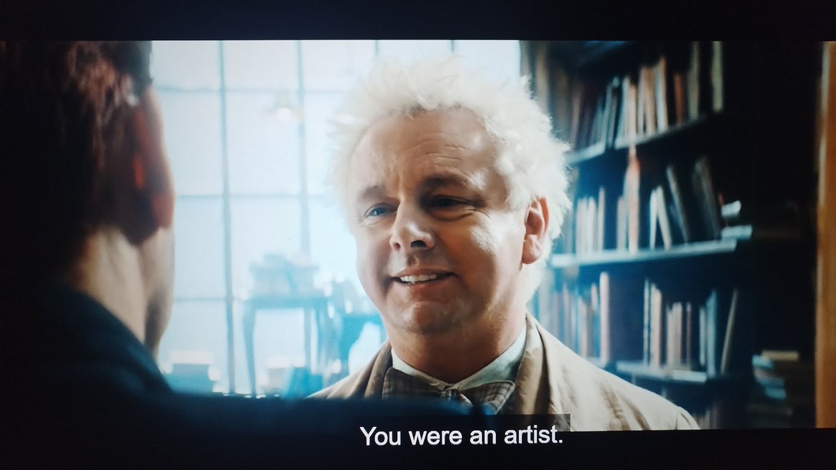 ilove80z's tweet photo. #go3spoilers #goodomens3spoilers

I don't see anyone talking about Aziraphale calling Crowley an artist, I feel this speaks directly to us who've been portraying them for years and it makes my heart burst https://t.co/t60l1EsD3x