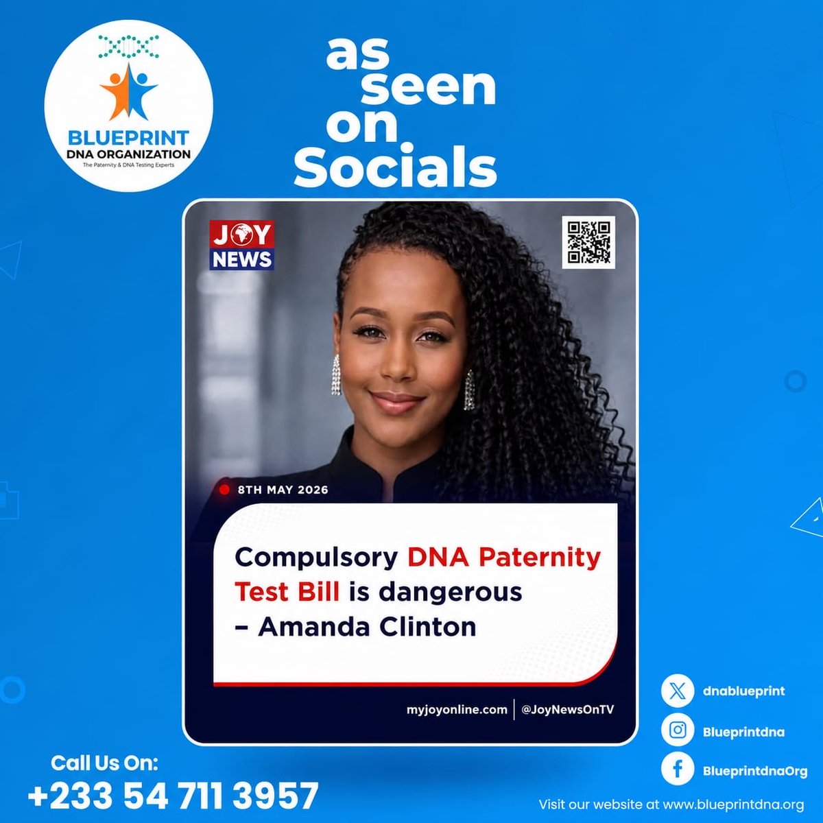 DnaBlueprint's tweet photo. How do you think the compulsory DNA Testing is dangerous? 

For consultation; 0547113957

#PaternityTesting #Ghanatrends #Dna #dnatest #trendy https://t.co/aHlMuVxQZp