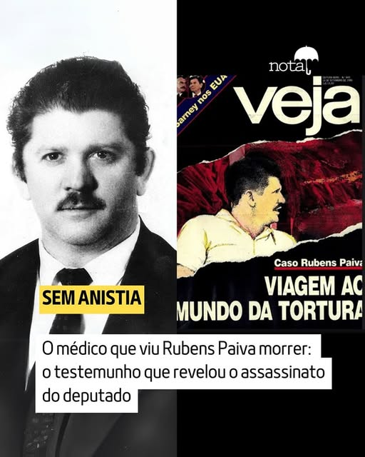 jornalnota's tweet photo. MEMÓRIA! 🚨"Quando cheguei ao quartel, fui à última cela do lado direito do 2º andar, na área que se chamava presídio. 

Na cela, onde habitualmente ficavam cinco ou seis pessoas, havia um só preso, deitado sobre uma cama. Ele era uma equimose só.

Estava roxo da ponta dos cabelos à ponta dos pés. Ele havia sido torturado, mas, quando fui examiná-lo, verifiquei que seu abdômen estava endurecido, abdômen de tábua, como se fala em linguagem médica.

Suspeitei que houvesse uma ruptura do fígado ou do baço, pois elas provocam uma brutal hemorragia interna. Eu nunca havia presenciado um quadro deste tipo. Aquele homem levara uma surra como eu nunca vira. Fiquei na cela com ele durante uns 15 minutos.
Durante todo o tempo ele esteve deitado. Estava consciente. Não gemia. Disse só duas palavras: - Rubens Paiva."

Amilcar Lobo,
médico da ditadura para a Veja,
em 3 de setembro de 1986

Leia a matéria completa:
https://t.co/bChNpB1kSi
