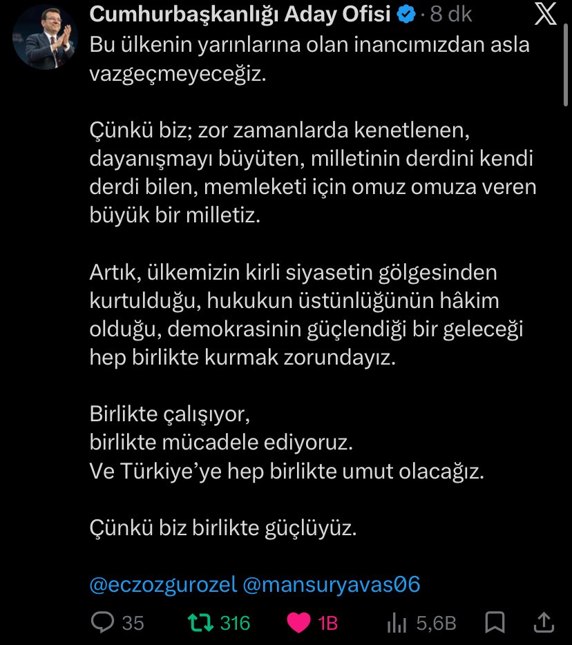 bizdevarız tweet media